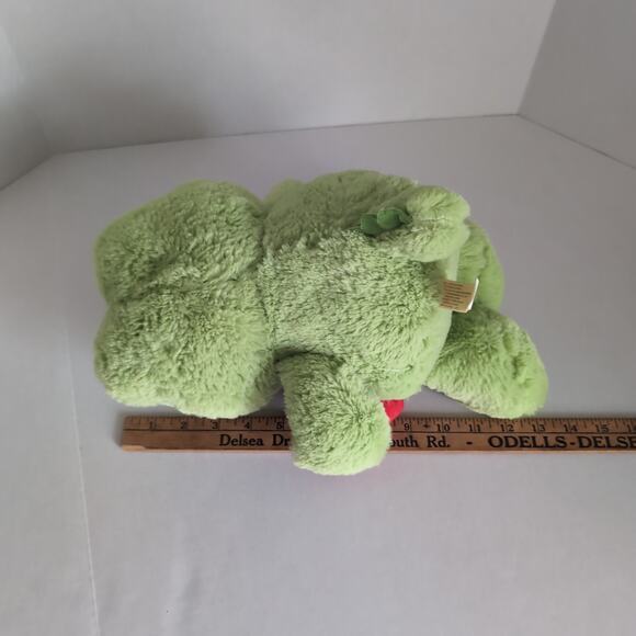 MTY International Green Alligator Plush Red Heart Stuffed Animal Gator - Picture 9 of 12